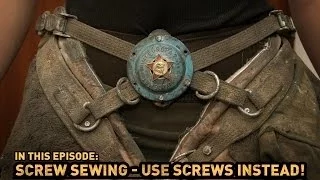 Why I say "SCREW sewing!" :) (Those are actually bolts though, not screws)