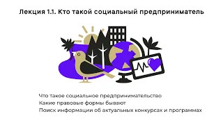 Как устроено социальное предпринимательство: Лекция 1.1. Кто такой социальный предприниматель