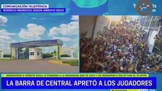 Hinchada de Rosario Central Apreta a sus Jugadores