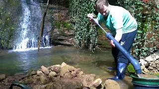 Goldwaschen bei Trier Handerson Pumpen Test