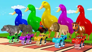 5 Giant Duck, Monkey, chicken, elephant, hippo, lion, cow, Sheep, Transfiguration funny animal 2023