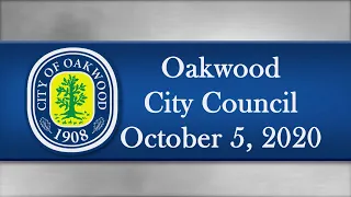 Oakwood City Council Meeting of October 5, 2020