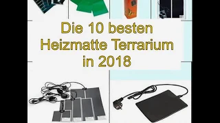 Die 10 besten Heizmatte Terrarium in 2018