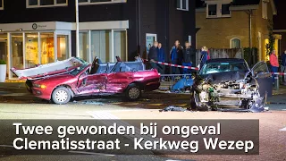 Twee gewonden bij ongeval Clematisstraat - Kerkweg Wezep - ©StefanVerkerk.nl