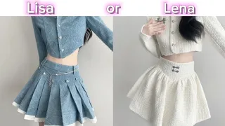 LISA OR LENA 💖 ACCESSORIES & KFASHION & FANCY DRESSES & MAKEUP & OUTIFS.(would u rather)choose one