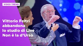 Vittorio Feltri abbandona lo studio di Live – Non è la d’Urso