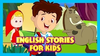 English Stories For Kids - The Lazy Horse, Little Red Riding Hood and Jesus Birth Story
