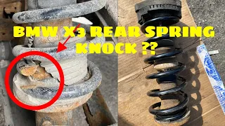 EASY WAY - BMW Rear knock ? Broken Spring! How to Replace BMW X3 F25