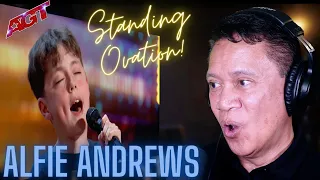 PK's Reaction ALFIE ANDREWS receives a STANDING OVATION for "Hold My Hand" | Auditions | AGT 2023