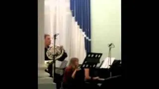 A.Reshetnikova. Piece for horn and piano.