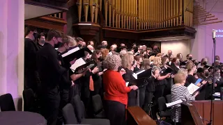 First Methodist Houston, 4/3/2022: Anthem, When I Survey the Wondrous Cross -arr. Gilbert Martin