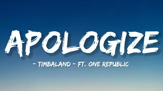 Timbaland - Apologize (Lyrics Video) Ft. One Republic