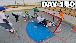 150 Days Into Learning How To Play Hockey | MY BEST ROLLER HOCKEY DROP IN YET?!?