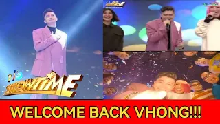 WELCOME BACK VHONG NAVARRO! EMOSYONAL na bumalik sa IT'S SHOWTIME si Vhong Navarro.