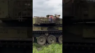 British army chieftain main battle tank crushes tree!