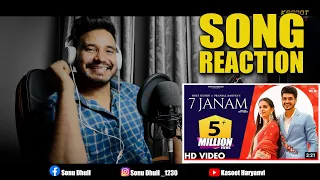 7 JANAM Song Reaction |  Ndee Kundu | Pranjal Dahiya | MP Sega | reaction videos |kasoot Haryanvi