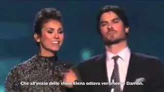 Ian Somerhalder & Nina Dobrev win People's Choice for Favorite On Screen Chemistry Subita