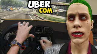 UBER COM CORINGA - O CARA E INSANO DEMAIS TA DOIDO! - UBER REAL GTA 5 LOGITECH G29