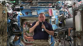 Station Crew Member Discusses Life in Space with Media