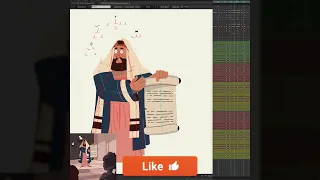 Character animation by Pawel Granatowsky for Animwood and their Biblical stories project  ✨