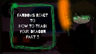 Fandoms React To How To Train Your Dragon // Part 3 // (3 / 10) //  HTTYD // GCRV // Gacha Club