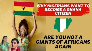 Why foreigner from another African country love to become Ghana citizens question I ask