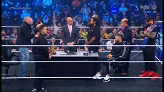 Roman reigns Vs Brock Lesnar Title Unification Match Contract Signing - WWE Smackdown Highlights