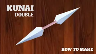 MAKING DOUBLE KUNAI FROM PAPER - (How To Make a Paper Kunai) Mirza Paper Craft