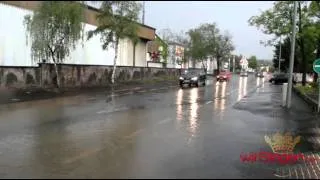 Unwetter in Kreuztal - Siegener Str. überflutet..