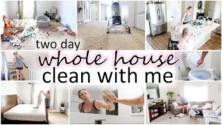 *WHOLE HOUSE* CLEAN WITH ME - EXTREME TWO DAY - MESSY HOUSE CLEANING MOTIVATION - Intentful Spaces