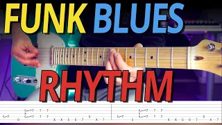 Funk Blues Rhythm - Guitar Lesson with TABS // WBR 48 & WBR 73