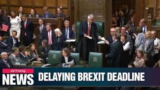 UK MPs back bill to block no-deal Brexit until January 31st