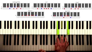 How to play: Just the two of us - Bill Withers, Will Smith, etc. Original Piano lesson. Tutorial