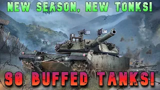 New Season New Tanks! + Going Through 90 Buffed Tanks ll Wot Console - World of Tanks Modern Armor