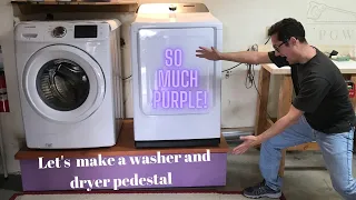 Washer and Dryer Pedestal built in record time!