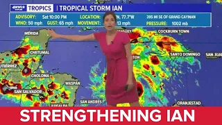 Saturday night tropical update: Ian could strengthen quickly