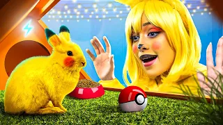 ¡Pokémon en la Vida Real! Construimos una Pequeña Casa para Pikachu