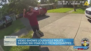 VIDEO: Police track down man accused of kidnapping 6-year-old girl while riding her bike