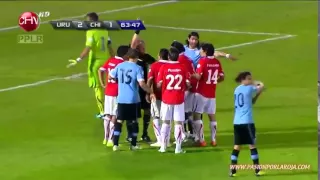 Uruguay 4 vs Chile 0 -  (CLASIFICATORIAS BRASIL 2014)