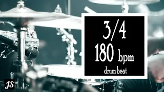 180 Bpm - 3/4 Drum Beat