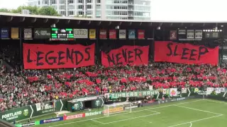 'Legends Never Sleep': Portland Timbers tifo