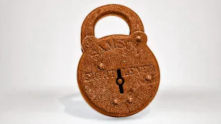 I Restore A 1929 Rusty Lock With Broken Key