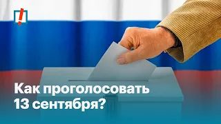 Как проголосовать 13 сентября?