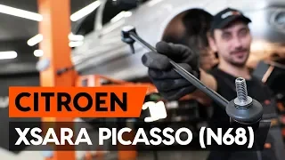 Ako vymeniť predných tyčky stabilizátora na CITROEN XSARA PICASSO (N68) [NÁVOD AUTODOC]