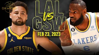 Golden State Warriors vs Los Angeles Lakers Full Game Highlights | Feb 23, 2023 | FreeDawkins