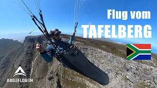 Cliff launch - Paragliding from Table Mountain, Cape Town | Mit dem Gleitschirm vom Tafelberg