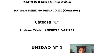 Contratos  Unidad 1   1ra parte UNC 2020, Varizat Cat  C