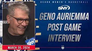 Coach Geno Auriemma on UConn in the Elite Eight: 'Wins are hard to come by this time of year' | SNY