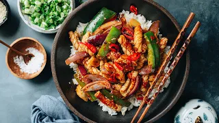 Spicy Squid Stir Fry (爆炒鱿鱼) Recipe