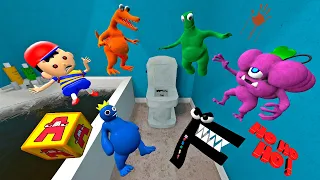 😀 TOXIC & CHUNKY New Rainbow Friends 3D SANIC CLONES ALPHABET LORE SPARTAN KICKING in Garry's mod !